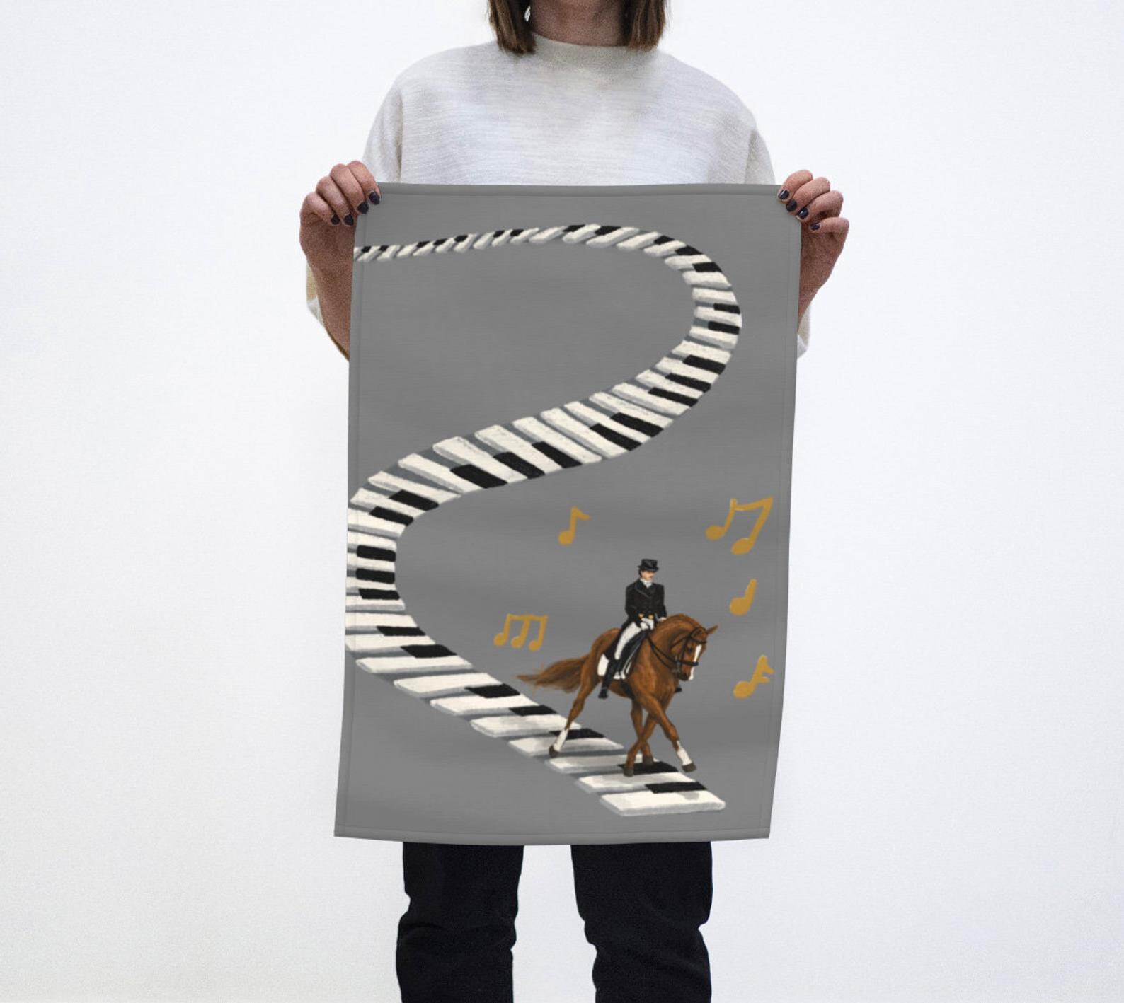 Horse Lover Tea Towel Farmhouse Kitchen Towel Kitchen Etsy