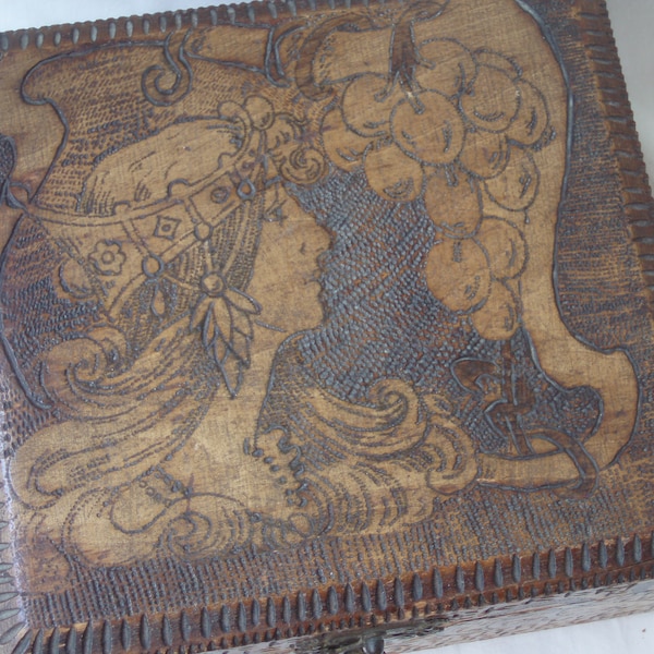 Pyrography Box - Etsy