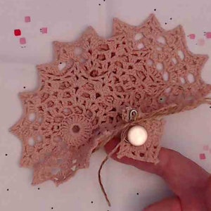Hand Dyed Avocado Dyed Doily Pack - Junk Journals - Mixed Media - Slow Stitching - Collage - Applique - Sewing - Gift