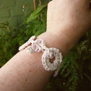 Crocheted Bracelet Rings Handmade Exclusive image 8