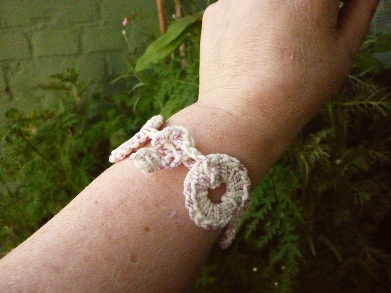 Crocheted Bracelet Rings Handmade Exclusive image 8