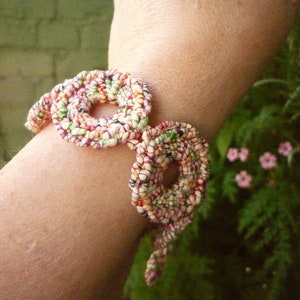 Crocheted Bracelet Rings Handmade Exclusive image 2