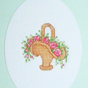 Wenskaart bloemenmand, incl. envelop