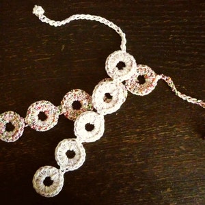 Crocheted Bracelet Rings Handmade Exclusive image 3