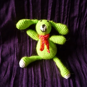 Bunny Jonny with scarf amigurumi