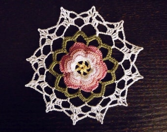 Spitzendeckchen Traumblume, 14,5 cm rosa