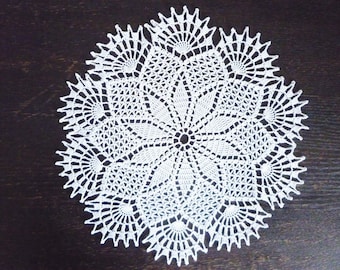 Lace doilie Gloriette, 31,5 cm, white