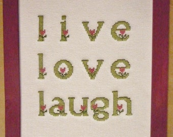 Live Love Laugh-stick image unique!!