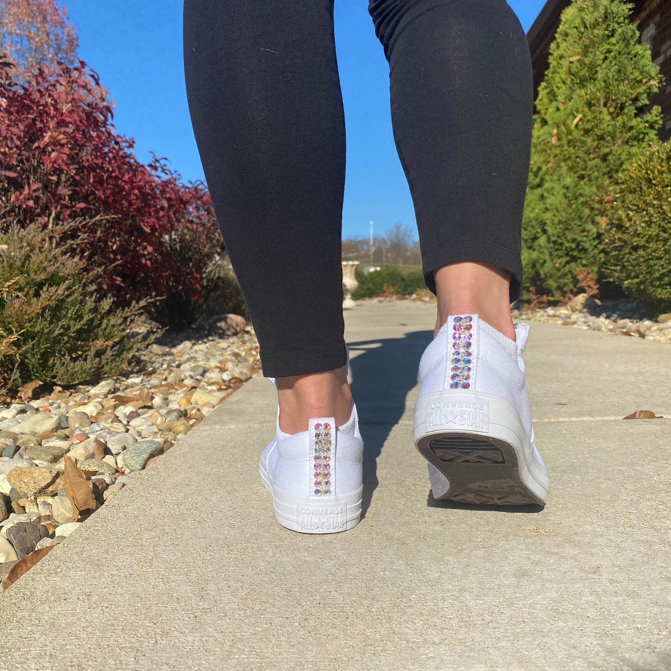 Diamond converse bling clearance shoes