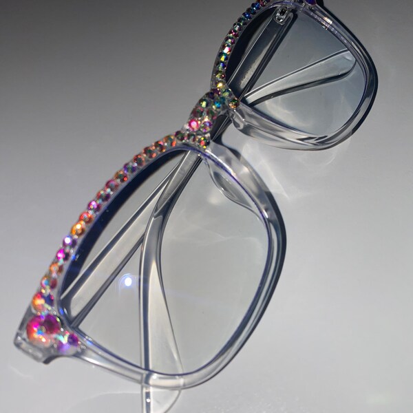 Rhinestone Glasses - Etsy