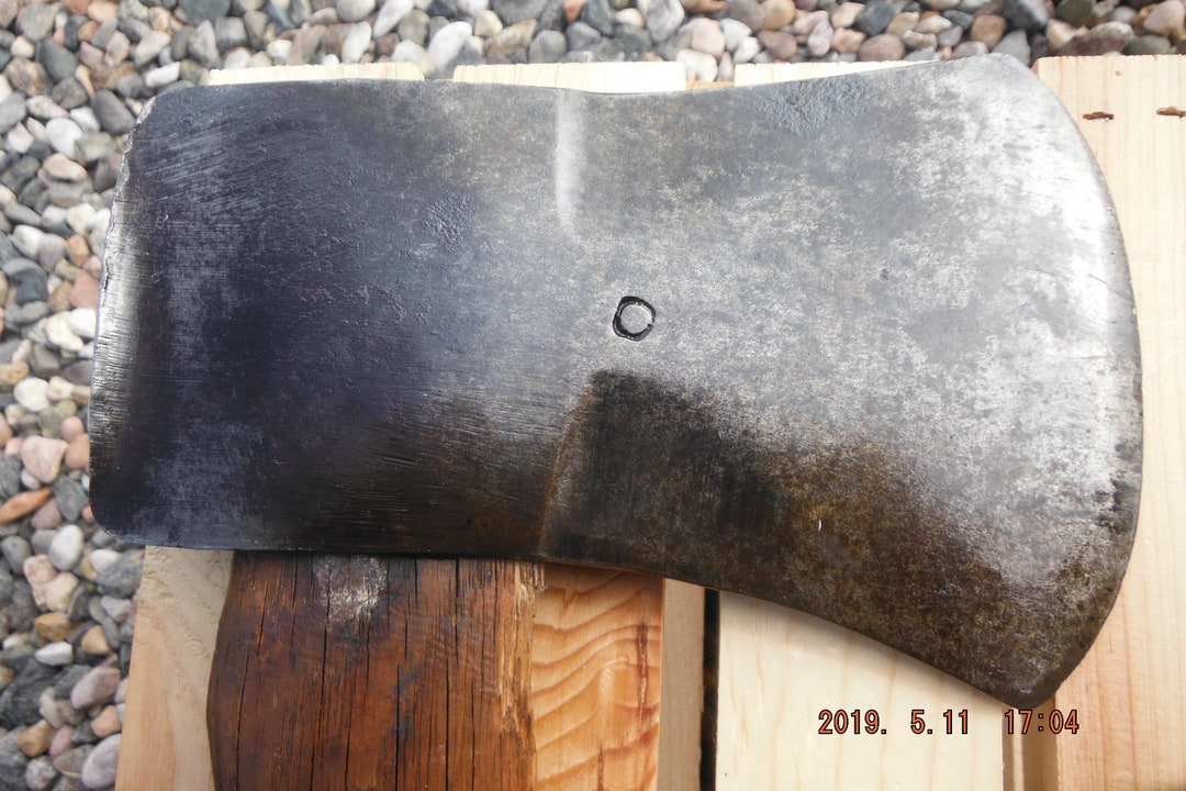 Vintage Tools Vintage Axe Head With Bevels Circle Makers Mark Etsy