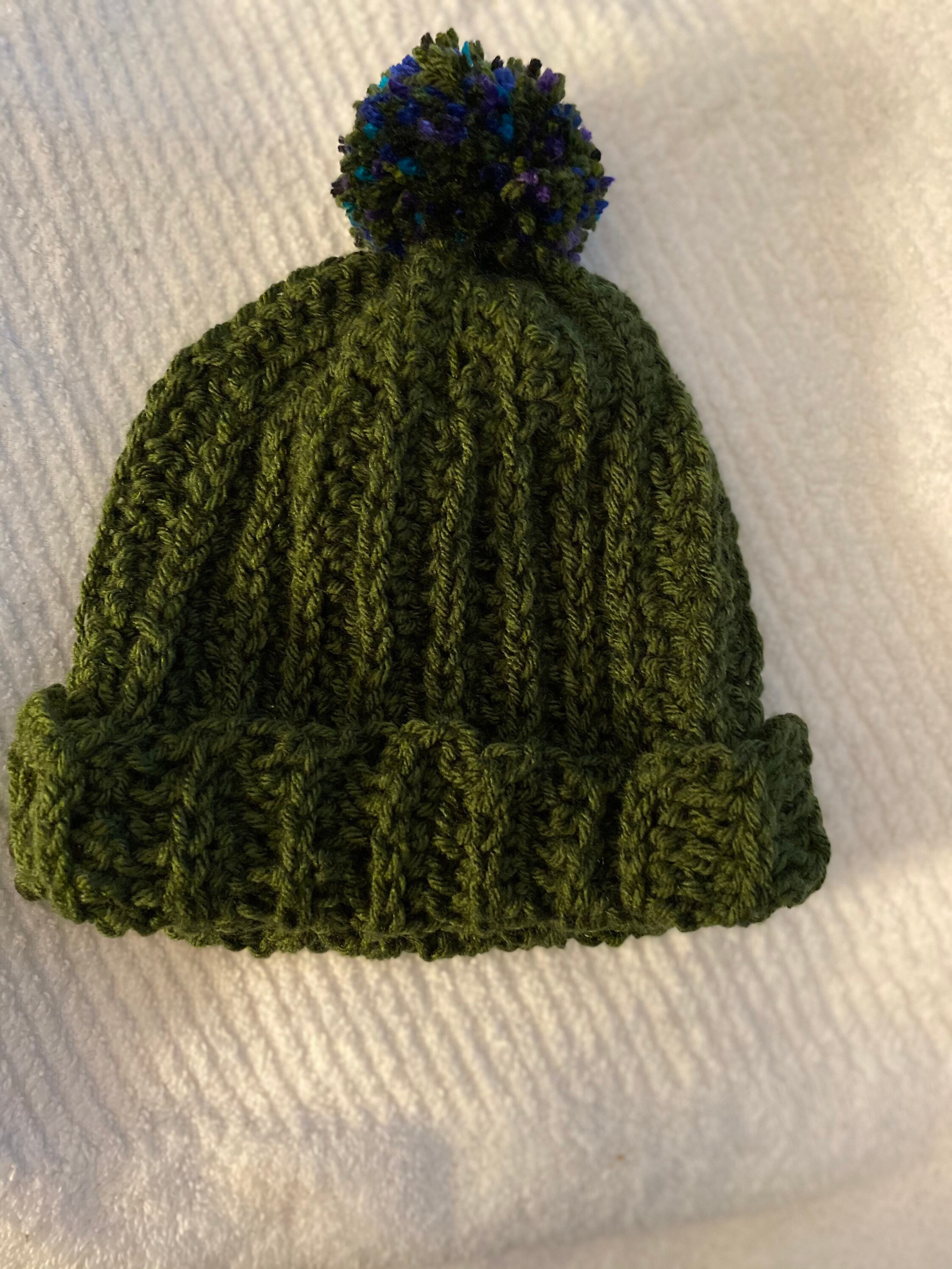 Handmade Crocheted Ribbed Toboggan Cap with PomPom Unisex Etsy