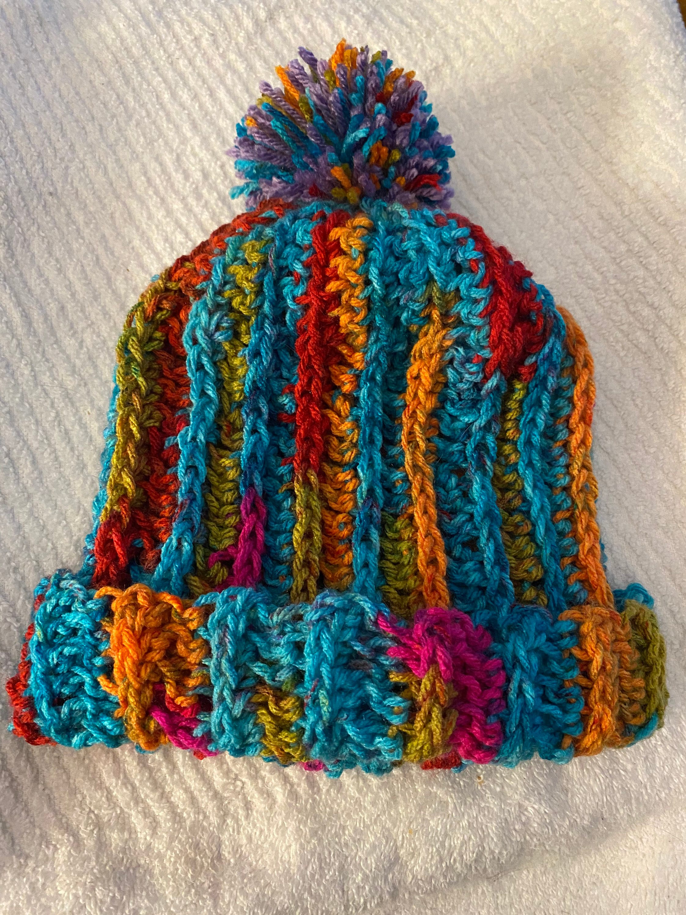 Handmade Crocheted Ribbed Toboggan Cap with PomPom Unisex Etsy