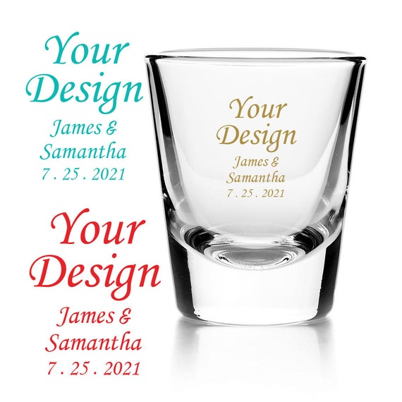 personalized baby shower shot glasses