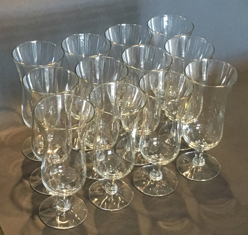 Vintage Crystal Hurricane Glasses Etsy