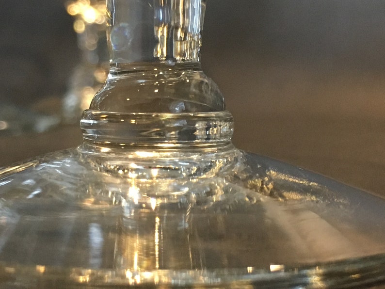 Vintage Crystal Hurricane Glasses Etsy