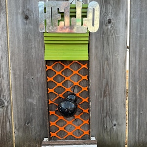 Outdoor Fence Decor Reclaimed Art Metal Bug Plastic Fence