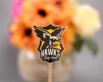 Custom Team Logo Stickers, Clear Vinyl Sports Decals, Waterproof Helmet Stickers for Fundraisers, School Spirit