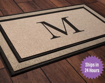 MyPhotoSwimsuits Custom Family Name Funny Doormat 30 X 18 Indoor Outdoor with Purple Home Entrance Door Mat Rug Decor Scroll Leaf Monogram MyPhotoSwimsuits Custom Family Name Funny Doormat 30 X 18 Indoor Outdoor with Purple Home Entrance Door Mat Rug Decor Scroll Leaf Monogram