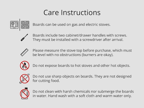 Monogram custom family last name noodleboard - Personalized stove cook top cover noodle boards