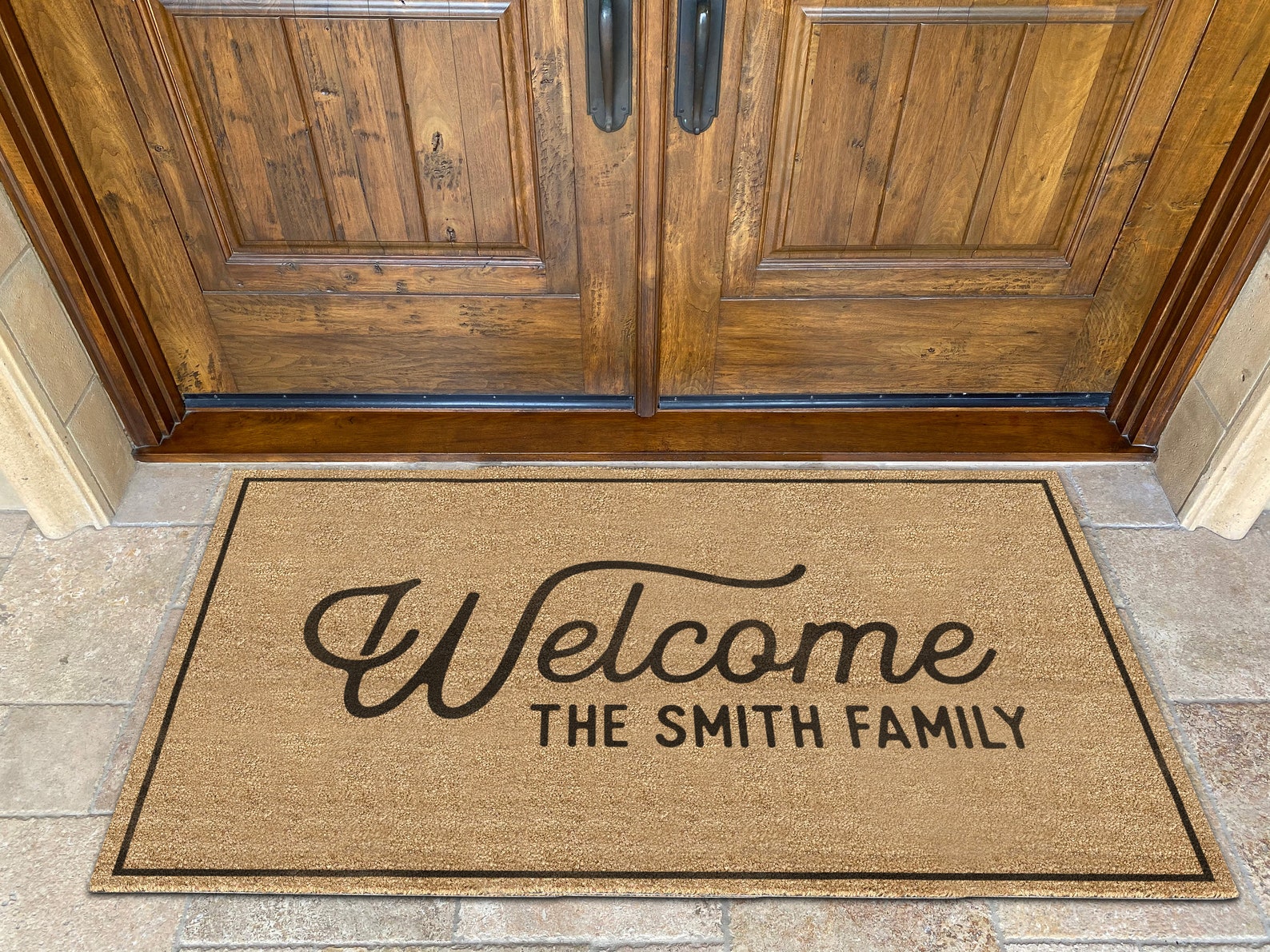 Family Name Door Mat, Housewarming Gift, Wedding Gift Ideas