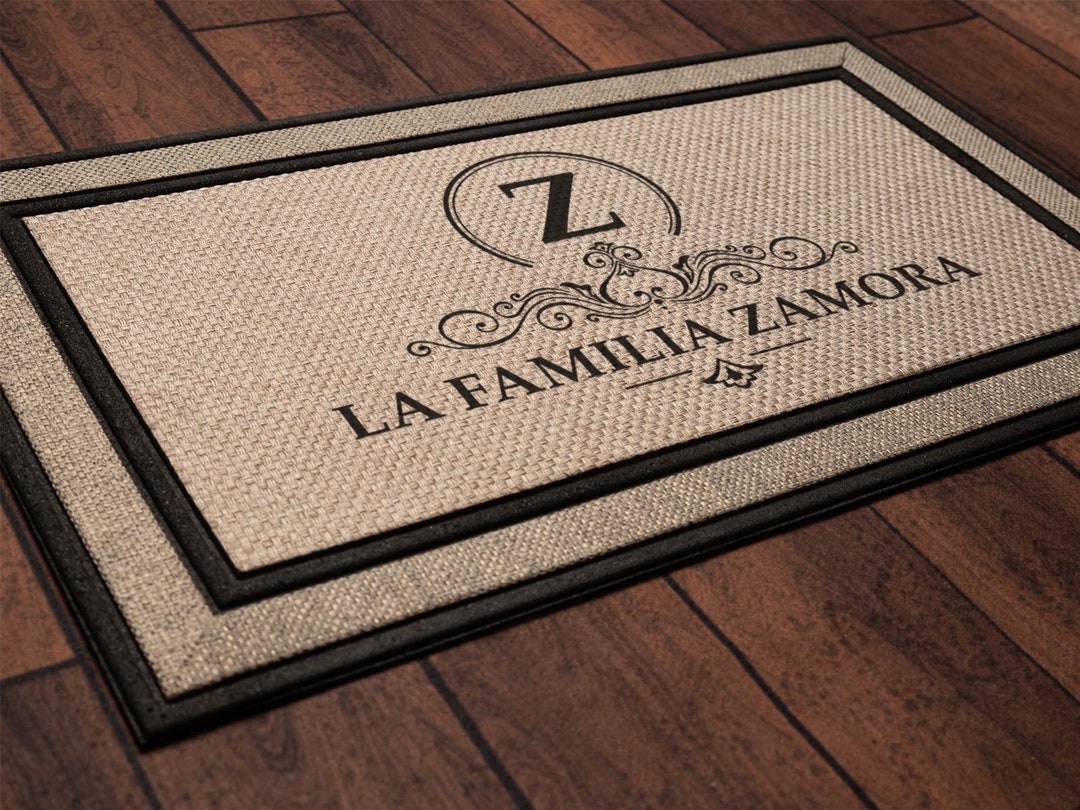 La Familia Last Name Spanish Mat Housewarming Gift, Wedding