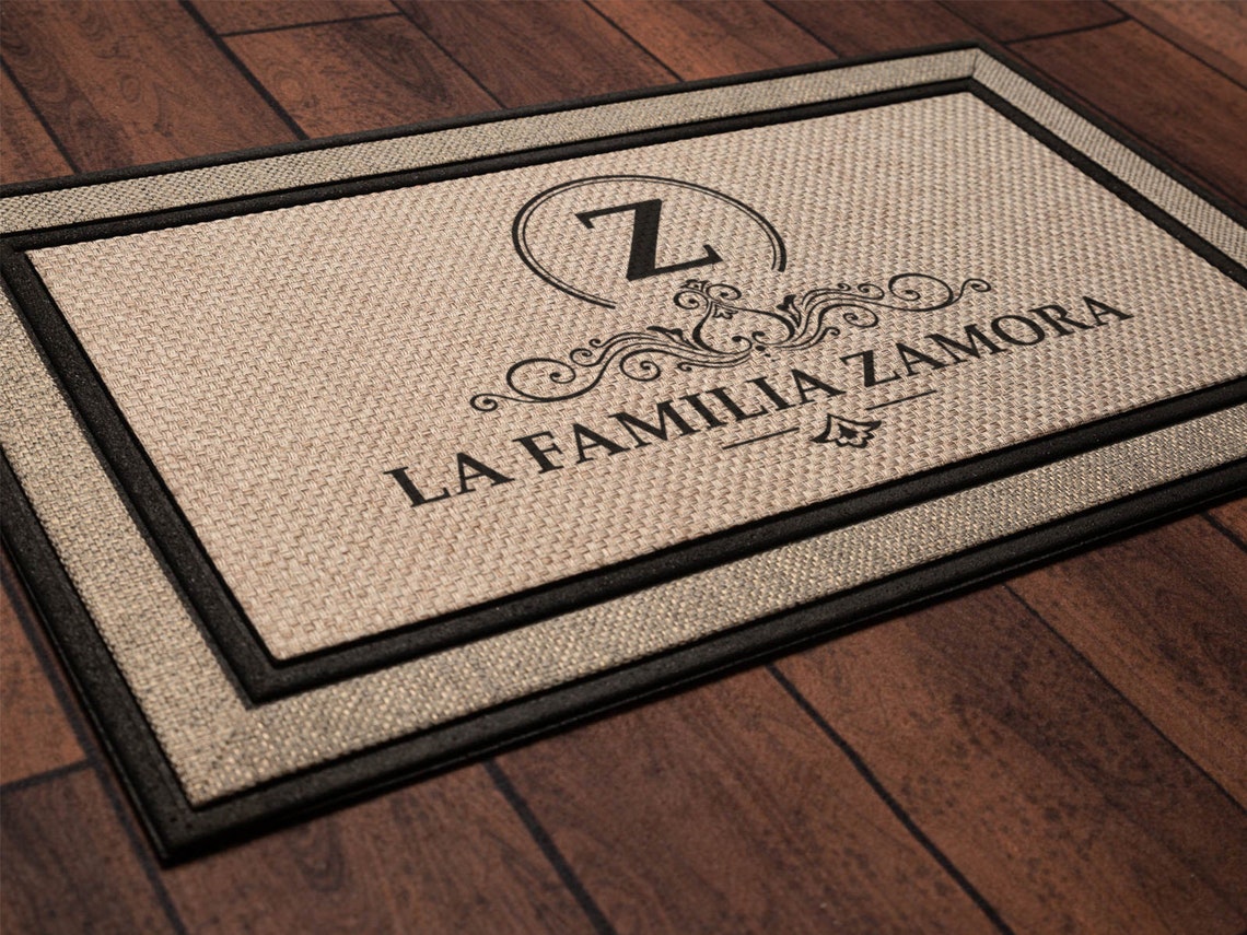 La Familia Last Name Spanish Mat Housewarming Gift Etsy