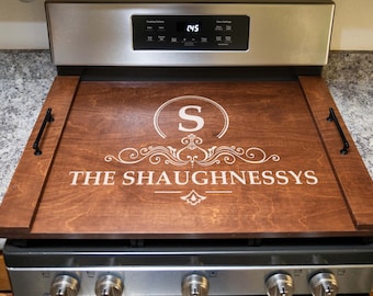 Mahogany Noodle Board - Stovetop Cover - Cutting Board - Food Safe Ser