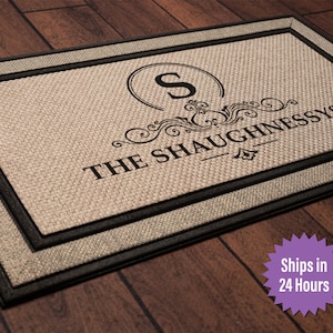 Large Door Mat, 24 X 36 Inch Welcome Mat, Custom Double Doormat,  Personalized Doormat, Custom Last Name Doormat, Housewarming Door Mat 