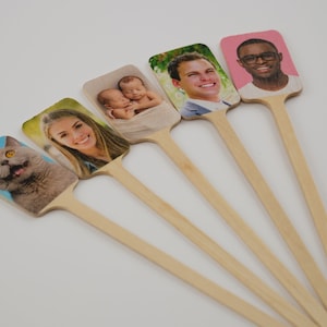 Custom Photo Stirrer, Food Pick, Skewer - Your face, pet, picture, custom message on a drink stirrer