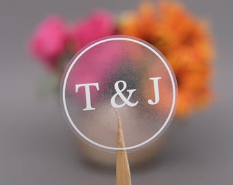 Clear Wedding Favor Stickers, Custom Name & Date Labels, White Ink Minimalist Decals for Mini Bottles, Guest Gifts