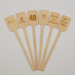 Custom Engraved Drink Stirrer Food Picks - Personalized with your logo, custom message, cocktail, coffee stirrer, cocktail