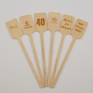 Custom Logo & Company Name Round Wooden Stir Sticks