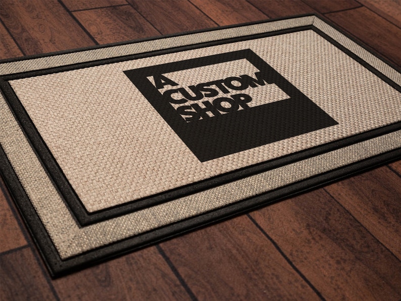Custom Logo Doormat 18x30 Custom Business Logo Etsy