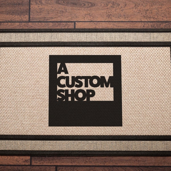 Custom Logo Doormat - Custom Business Logo Rug, Office, Reception, Salon, Spa decor, custom design