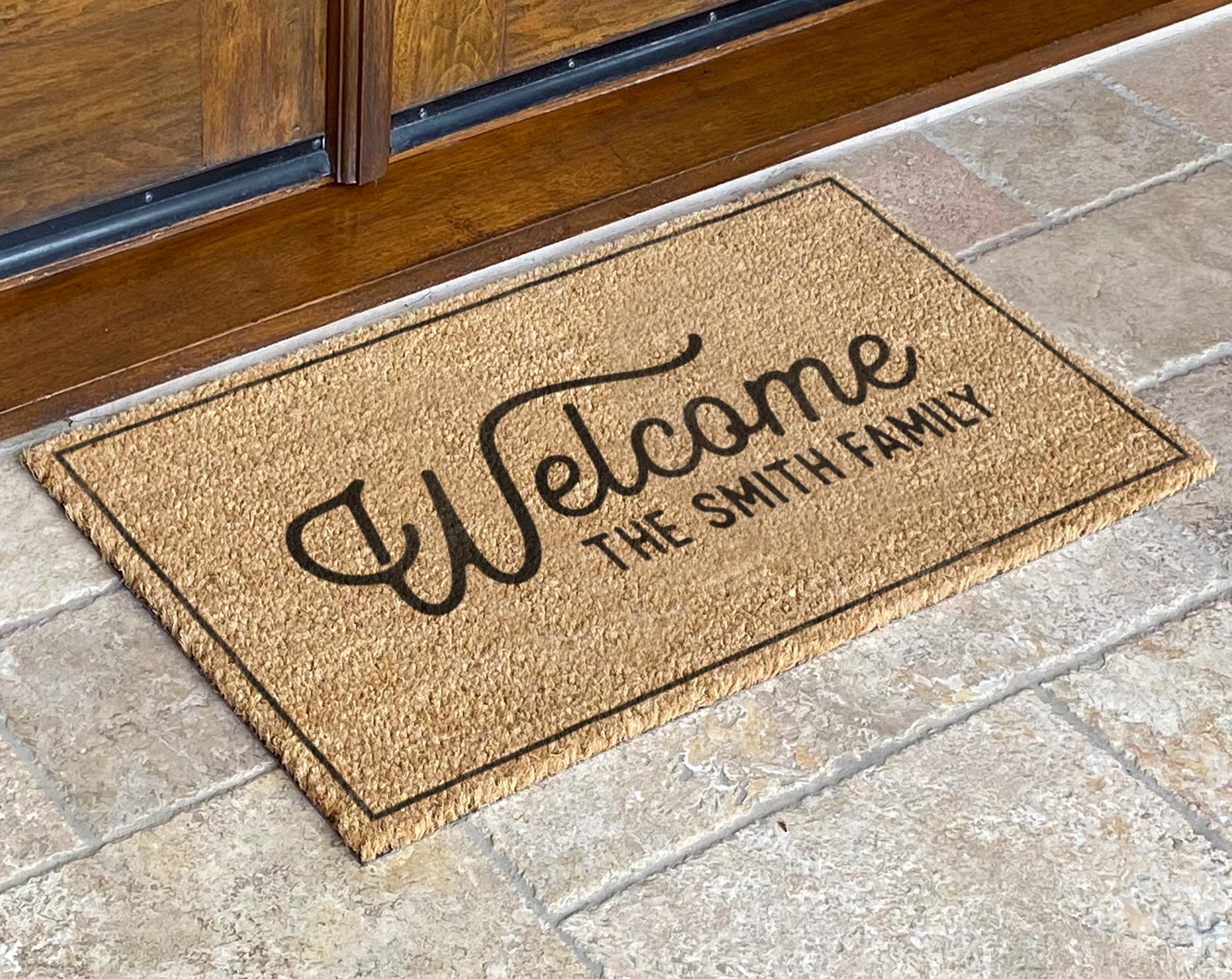 Family Name Door Mat, Housewarming Gift, Wedding Gift Ideas
