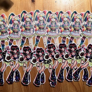 SCENE KWEEN STICKERS!!-scene goth girl alternative emo rawr xD alt girl deftones my chemical romance kawaii cute girl