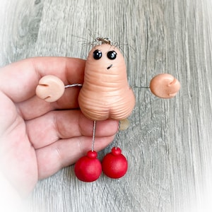 Hairy Adorbsaballs keyrings -gift -naughty novelty-mature -illylarlar
