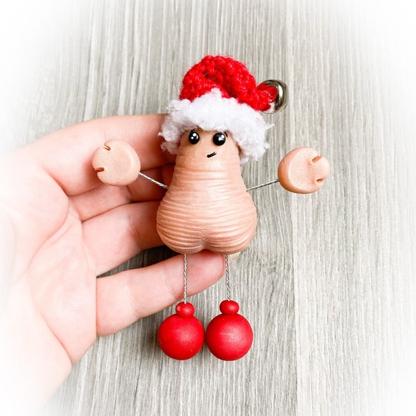 Brelok do kluczy z dzwoneczkami w kształcie świątecznych kulek - ozdoba - dekoracja wisząca - Boże Narodzenie
