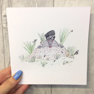 Natura disegnata a mano - carta della fauna selvatica - vuota sul lato