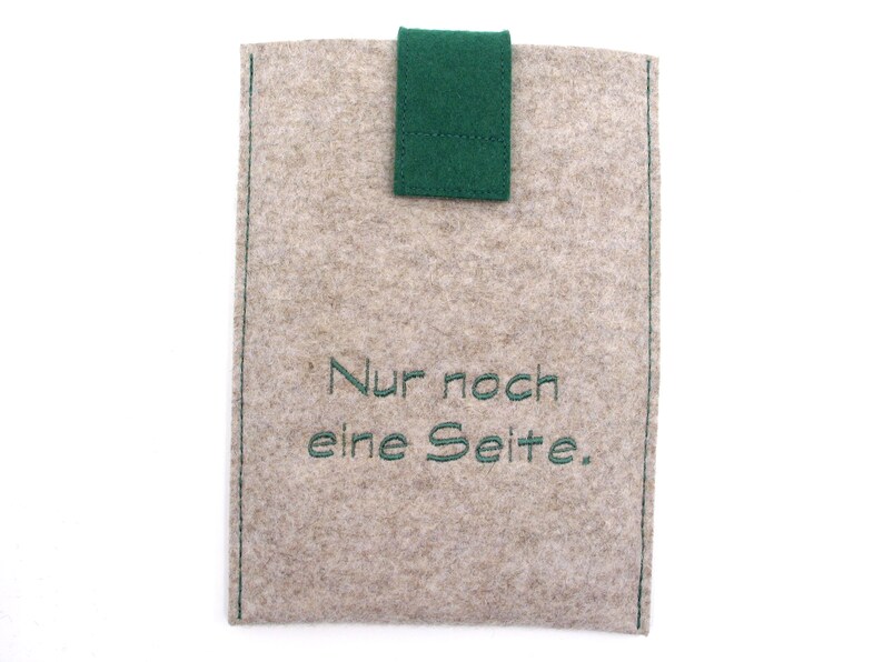 eReader Bag,eBook Reader Case,Bag for Tolino,Kindle,Kobo,100% Virgin Wool Felt,Grey image 4