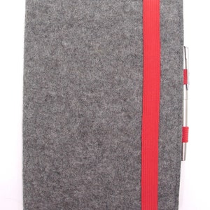 Kalenderhülle aus Filz Hülle Einband Buchhülle Wollfilz personalisierbar für DIN A 5 Buchkalender Notizbuch Tagebuch Bild 3