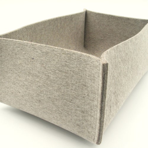 Felt Storage Boxes Felt Bin Felt Organizer Etsy