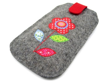 Phone case, desired measure, 100% wool felt