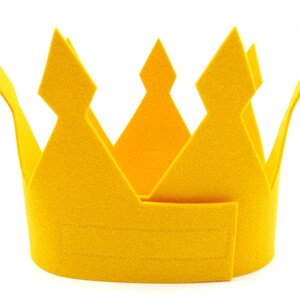 Birthday crown Fleur, yellow , with name and 3 numbers , 100% virgin wool felt , adjustable in size image 5