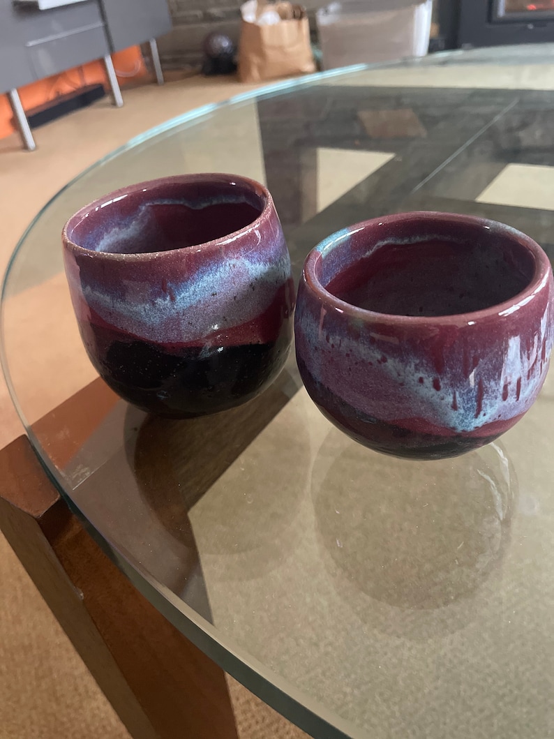 Espresso Sake goblet Whiskey Set of stemless cups: Cappuccino Wine