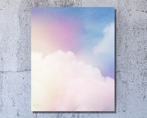 Dreamcore Aesthetic Ethereal Pastel Clouds Stars Etsy