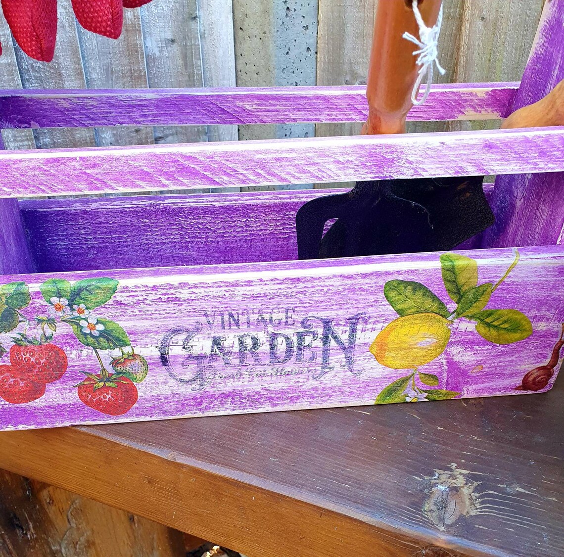 Handmade Garden Tool Holder Garden Trug Reclaimed Wood Etsy UK