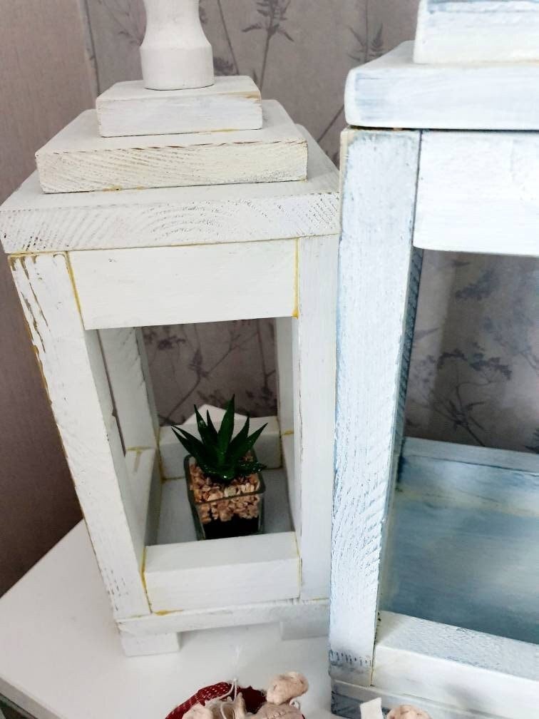 Wooden floor lantern deals