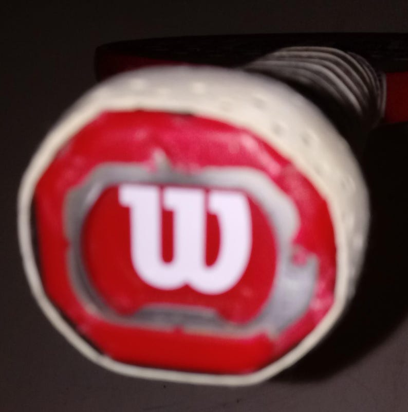 Used WILSON STEAM SMART Pickleball Paddle Grip Size:4.5”/115mm with Wilson Pro-Overgrip bild 3